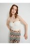 Crop Top Halter Neck Textured