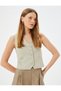 Linen Vest with Pocket Detail, V-Neck, Slim Fit - 2