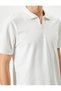 Half Zip Polo T-Shirt Short Sleeve Cotton - 5