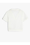 Crop Mesh T-Shirt Polo Neck Short Sleeve - 8