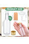 50ml 100pcs 1.7oz Plastic Spirit Bottles Mini Liquor Bottles Set, Mini Plastic Alcohol Shot Bottles - 2