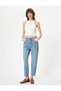 Mom Fit Jeans Standard Waist Pocket Cotton - Mom Jean - 2
