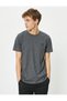Printed T-Shirt Slim Fit Crew Neck Short Sleeve - 3