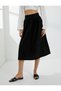 Midi Skirt High Waist Cotton - 3