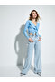 Crop Knitwear Cardigan Frilly V-Neck with Tie Detail