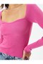 Knitwear Sweater Sweetheart Collar Ribbed - 5