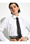 Crop Poplin Shirt Long Sleeve Waist Detailed Buttoned Pocket Cotton
