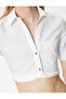 Crop Shirt Short Sleeve Pocket Detail - 5