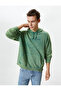 Washable Hoodie Slogan Embroidered Kangaroo Pocket Comfortable Cut