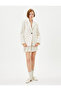 Blazer Jacket Single Button Pocket Detailed - 3