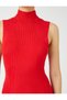Sleeveless Short Knitwear Dress Turtleneck - 5