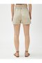Denim Shorts High Waist Pocket Detailed Buttoned Cotton - 4