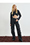 Crop Denim Jacket Slim Fit Asymmetric Cut Cotton - 2