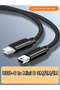كابل USB C إلى Mini USB بطول 0.5 متر، كابل USB C مضفر إلى Mini-USB مزود بخمسة دبابيس OTG، كابل مزامنة بيانات للشحن - 8