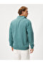 Half Zipper Sweatshirt Slogan Printed Stand Collar Ribbed Ribbed - 4