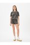 Cotton Oversize T-Shirt - Short Sleeve, Crew Neck, Pale Effect - 2