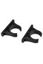 black Pack of 4 Kayak Paddle Clips Plastic Paddle Oar Holder Clips Keeper for Outdoor Kayak Canoe Ro - 4