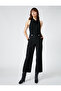 Drape Collar Blouse Sleeveless Flowy - 2