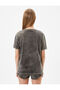 Cotton Oversize T-Shirt - Short Sleeve, Crew Neck, Pale Effect - 4