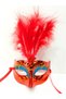 Delux Series Celebration Detail Prom Accessory Colorful Feathered Venetian Party Mask Mixed Color 12 Pcs - 5