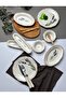 Plate House Porcelain Fulya Lavender Breakfast Set for 6 People 14 Pieces