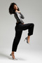 Women's Black Venus Carrot Fit Relaxed High-Waist Denim Jeans - 2