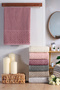 BEGONYA 6-Piece Jacquard Velvet Boxed Bath Towel Set | Dowry | Bath Towel | Hand Face Towel - 2