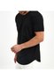 Men's Etegi Oval Slimfit Bicycle Collar Black Tshirt - 2