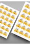 Star Label Sticker - for Teachers, 88 Pieces, Size 2 cm - 6