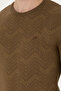 Men's Regular Fit Crew Neck Khaki Sweater 50271000-Vr027 - 7