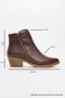 Jayer Brown Floater Genuine Leather Women's Heeled Boots - 4