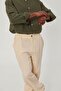 Men's Trousers Loose Fit Cream Linen Loose Fit - 2