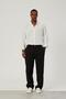 Men's Trousers Loose Fit Black Linen Loose Fit