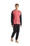 Men's Long Sleeve Red Pajamas Set C9T9N5O04 - 3