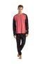 Men's Long Sleeve Red Pajamas Set C9T9N5O04