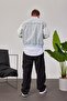 Men's Jean Trousers Washable Seasonal Blue Loose Fit Denim - 3
