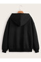 Printed Zippered Oversize Sweatshirt Unisex - 2