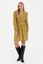 Women's Neon Yellow Woven Dress 50271175-Vr168 - 4