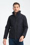 Men's navy softshell jacket Waterproof and Windproof mock neck fleece inside 3-pocket Outdoor & sports - 4