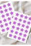 Star Stickers for Teachers, 88 Pieces, 2 cm Size, Purple. - 3