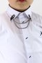 Boy's Chain Collar Shirt White - 2