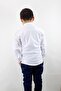 Boy's Shirt Long Sleeve Self Patterned White - 3