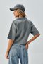 Women's Gray Zipper Detailed Men's Collar Knitwear Sweater 26028 - 7