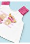 Baby Girl Combed Cotton Shorts Set - 4