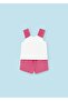 Baby Girl Combed Cotton Shorts Set - 3