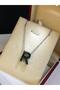 Letter R Three-Dimensional White Steel Women's Necklace in Light Box • for Lover • for Wife • for Mother • for Friend Necklace - 3