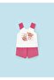 Baby Girl Combed Cotton Shorts Set - 2