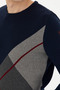Men's Navy Blue Sweater 50272123 -Vr033 - 7