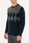 Men's Navy Blue Sweater 50272102 -Vr033 - 6