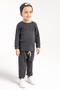 Cotton Ribbed 3-Piece Set Baby and Kids Set Anthracite - 5